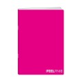 Set 4 x Caiet A5 Dictando, 42 File, 80 g, Coperta Feel PP, Roz