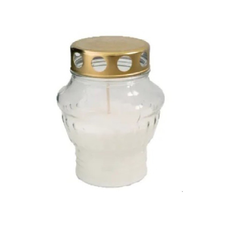 Set 4 x Candela Alba din Sticla, 50-3G A