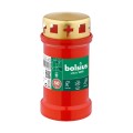 Set 4 x Candela Plastic cu Capac Anti-Ploaie, Bolsius Nr.3, Rosu, 50 Ore