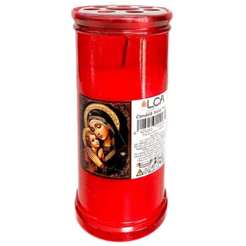 Set 4 x Candela Rosie, Capac Anti-Vant, Italia
