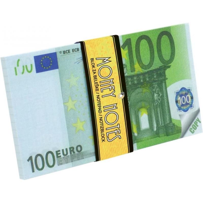 Set 4 x Carnet Notite, Model 100 Euro, 140 x 80 mm, 70 File, Optimum