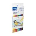 Set 4 x Creioane Colorate, Spree, cu Guma, 3 mm, 12 Bucati