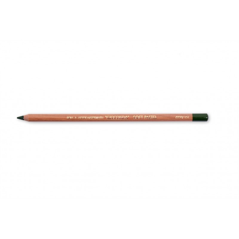 Set 4 x Creion Colorat Mina Pastel Uscat Individual Koh-I-Noor Gioconda, 4.2 x 7.5 x 175 mm, Verde Olive Inchis