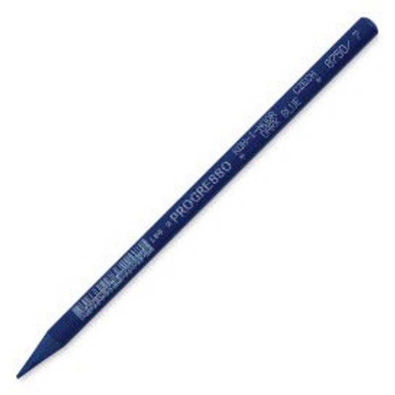 Set 4 x Creion Rotund fara Lemn, Progresso, Albastru Saphire