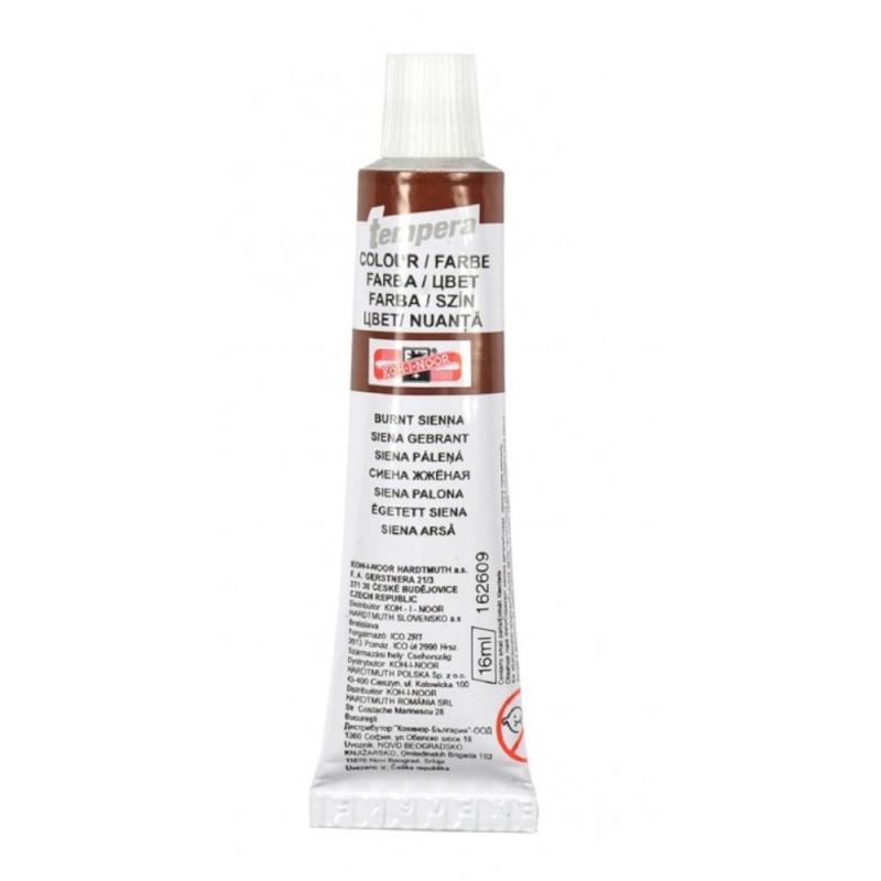 Set 4 x Culoare Tempera, Sienna Arsa, 16 ml