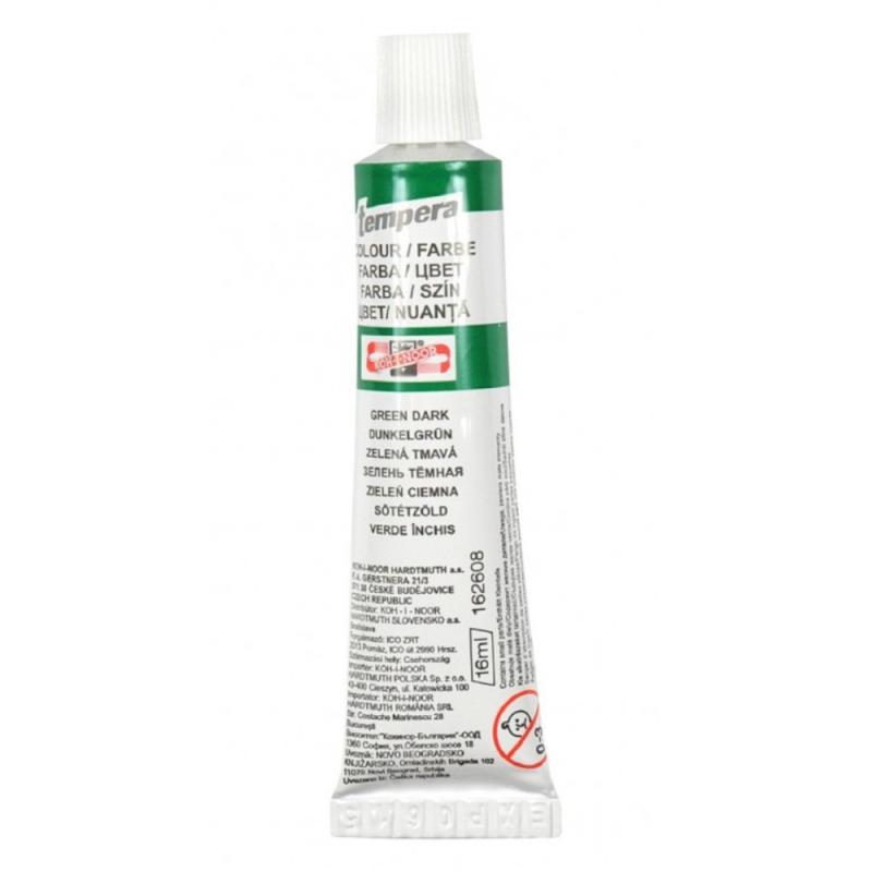 Set 4 x Culoare Tempera, Verde Inchis, 16 ml