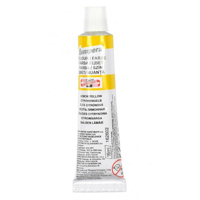 Set 4 x Culori Tempera, Galben Lamaie, 16 ml, Koh-I-Noor
