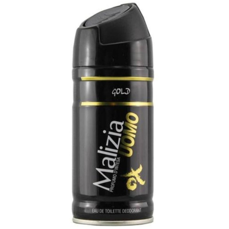 Set 4 x Deodorant Barbati Malizia Gold, 150 ml