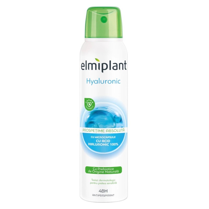 Set 4 x Deodorant Spray Elmiplant cu Acid Hialuronic, 150 ml