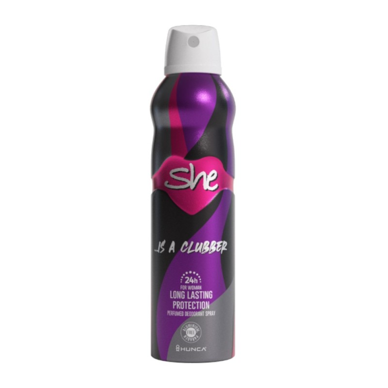 Set 4 x Deodorant Spray She Is A Clubber, Femei, 150 ml