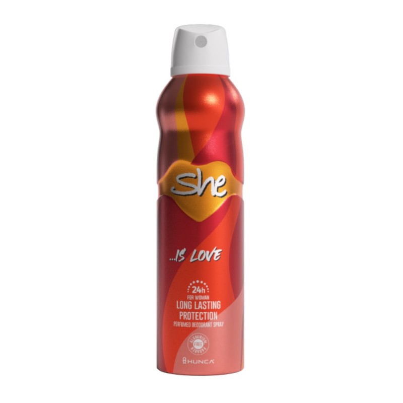 Set 4 x Deodorant Spray She Is Love, Femei, 150 ml