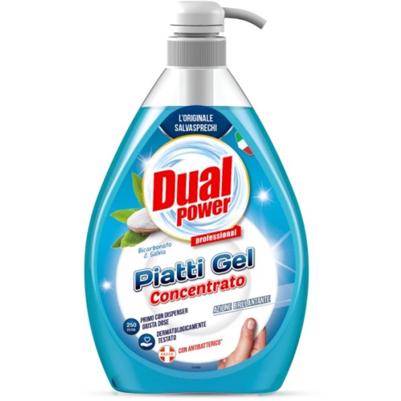 Set 4 x Detergent Vase Gel Dual Power, Bicarbonat, 1 l