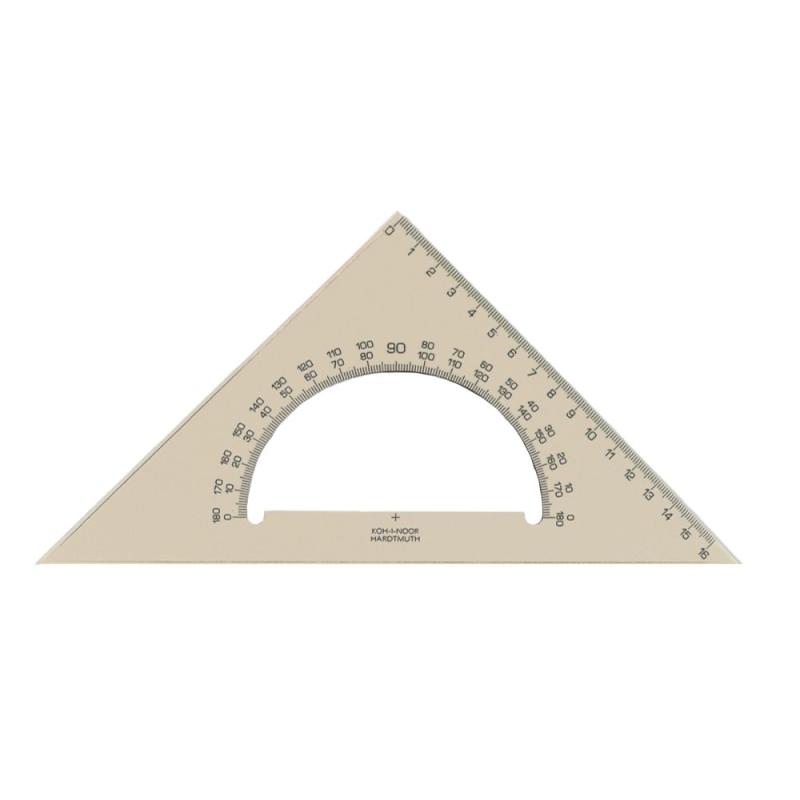 Set 4 x Echer cu Raportor, 45 x 177 mm