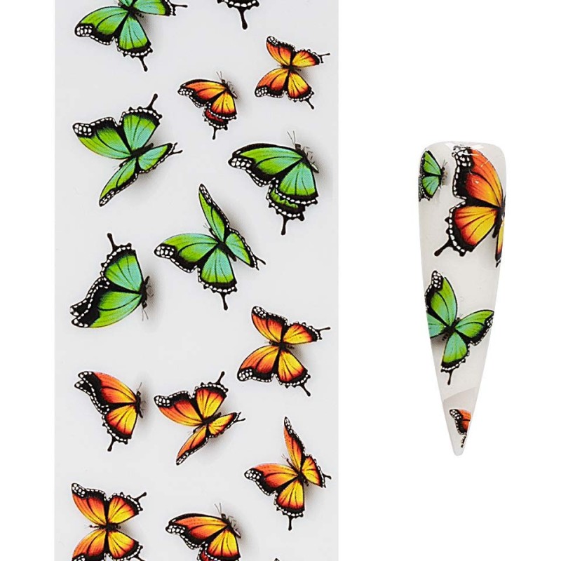 Set 4 x Folie de Transfer Unghii Luxorise 414 Butterfly