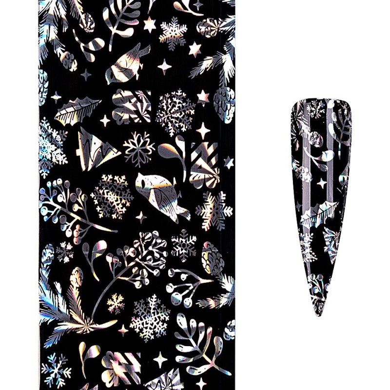 Set 4 x Folie de Transfer Unghii Luxorise 425 Christmassy