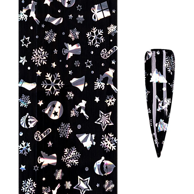 Set 4 x Folie de Transfer Unghii Luxorise 426 Christmassy