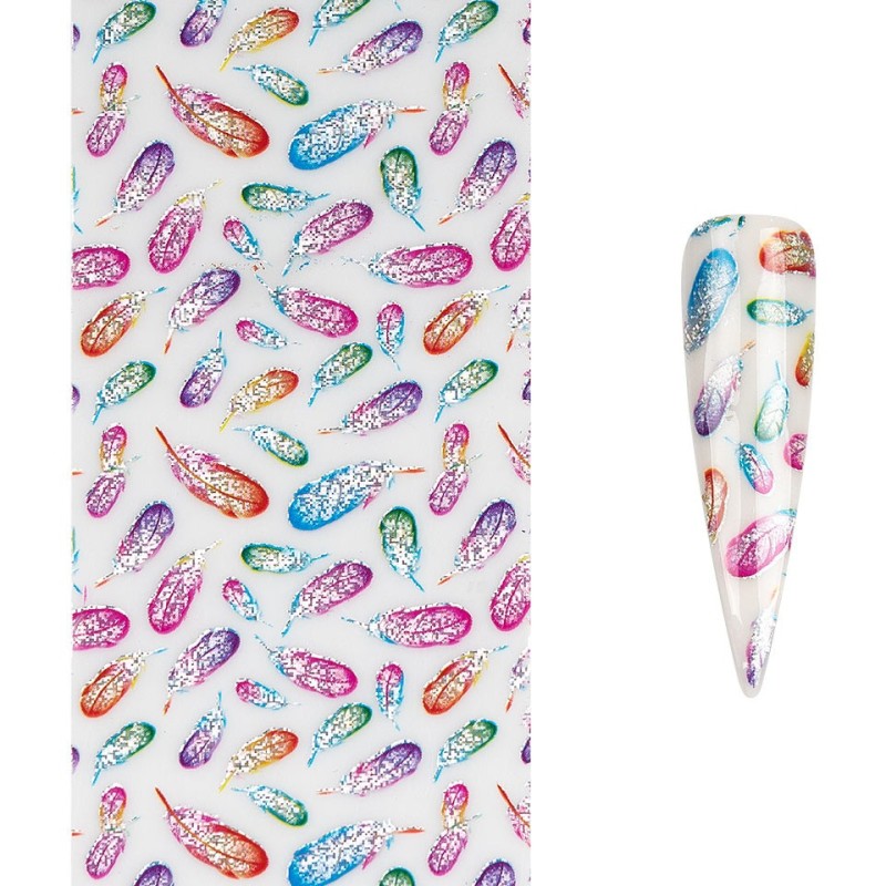 Set 4 x Folie de Transfer Unghii Luxorise 442 Feather