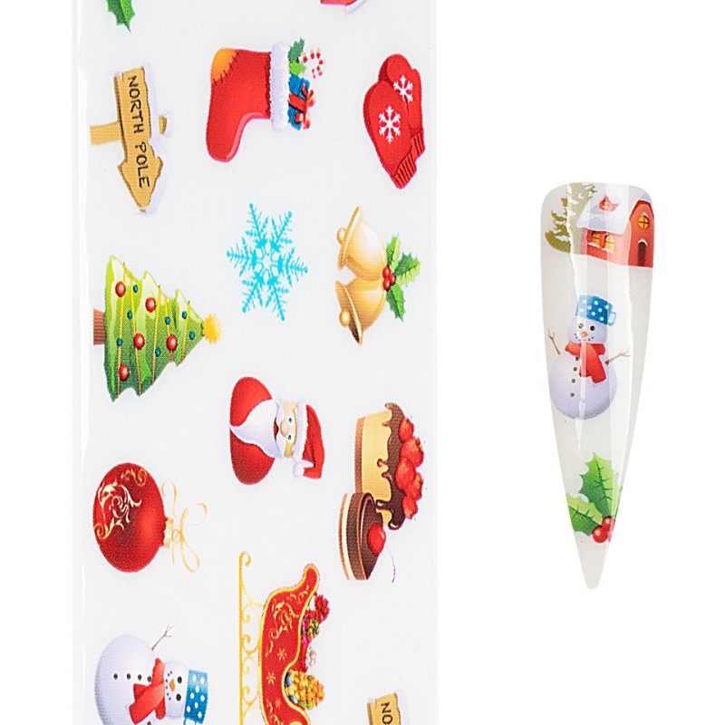 Set 4 x Folie de Transfer Unghii Luxorise 452 Christmassy