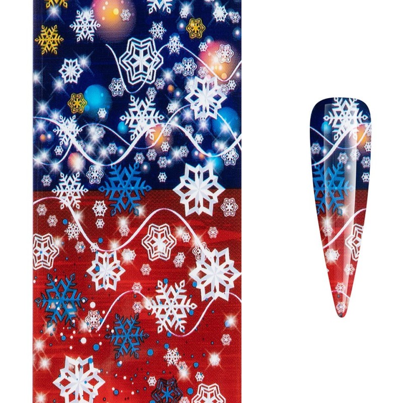 Set 4 x Folie de Transfer Unghii Luxorise, 501 Winter Vibes