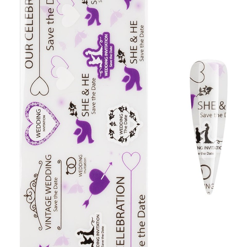 Set 4 x Folie de Transfer Unghii Luxorise 586