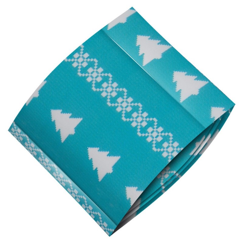 Set 4 x Folie de Transfer Unghii Luxorise, Blue Christmas