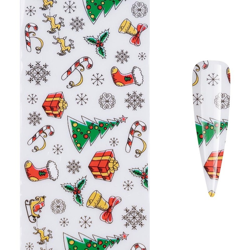 Set 4 x Folie de Transfer Unghii Luxorise, Christmas Intense