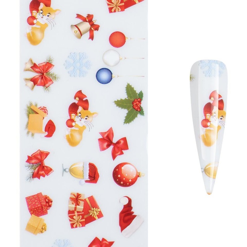 Set 4 x Folie de Transfer Unghii Luxorise, Christmas Show