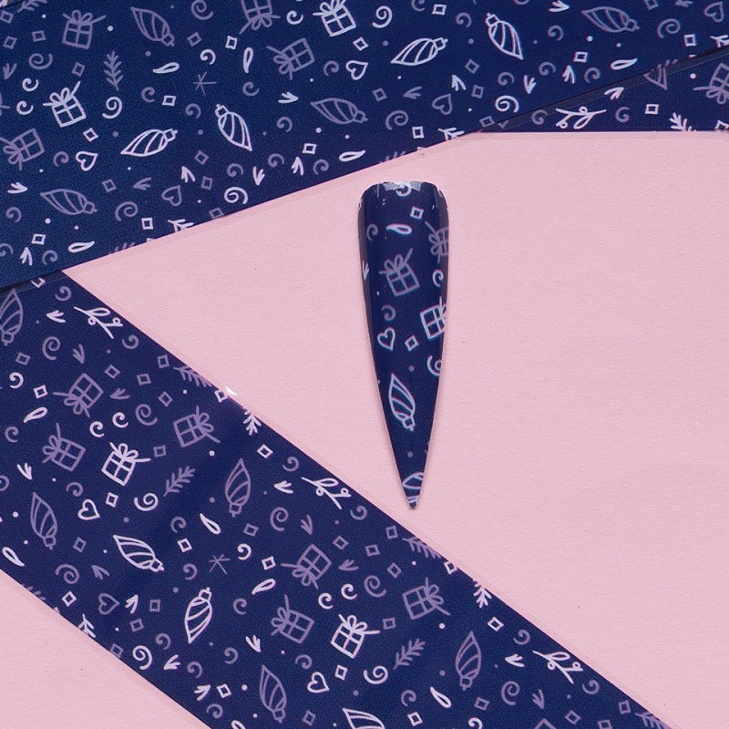 Set 4 x Folie de Transfer Unghii Luxorise, Christmas Vip