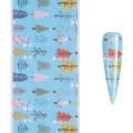 Set 4 x Folie de Transfer Unghii Luxorise, Winter Charm