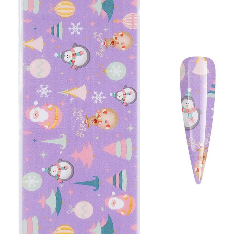 Set 4 x Folie de Transfer Unghii Luxorise, Winter Look