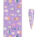 Set 4 x Folie de Transfer Unghii Luxorise, Winter Look