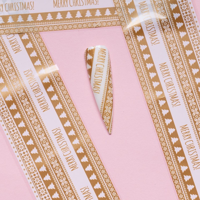 Set 4 x Folie de Transfer Unghii Luxorise, Wish For Christmas