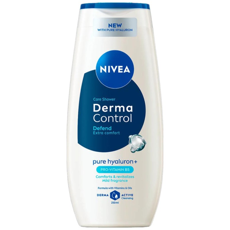 Set 4 x Gel Dus Nivea Derma Control Defend, 250 ml