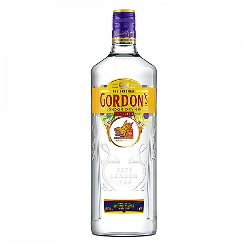 Set 4 x Gin Gordon'S London Dry Gin 40 % Alcool 1 l