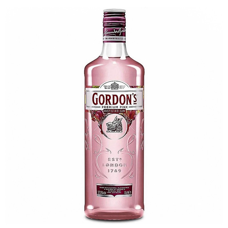 Set 4 x Gin Gordon'S Pink London Dry Gin 37.5% Alcool 0.7 l