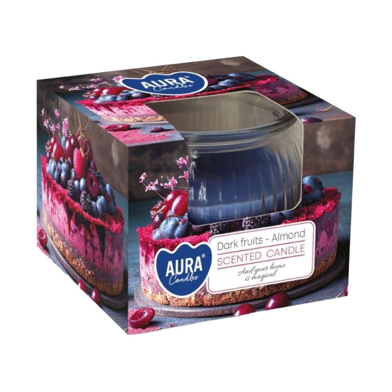 Set 4 x Lumanare Parfumata, Bispol, Fructe Negre si Migdale