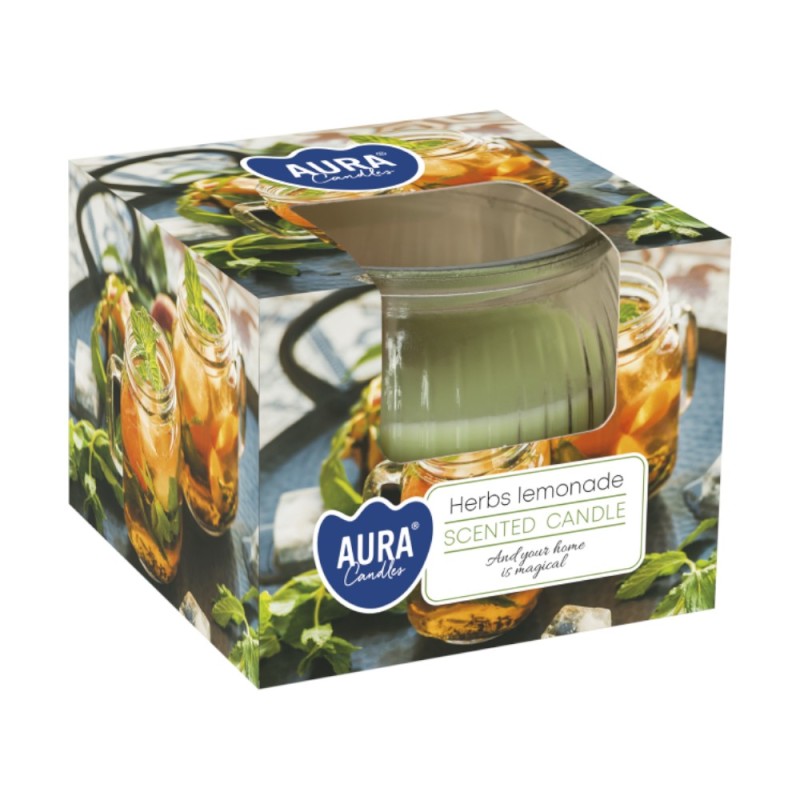 Set 4 x Lumanare Parfumata, Bispol, Limonada cu Ierburi