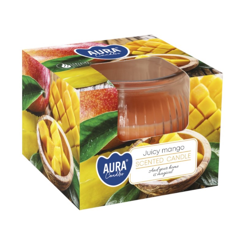 Set 4 x Lumanare Parfumata, Bispol, Suc de Mango
