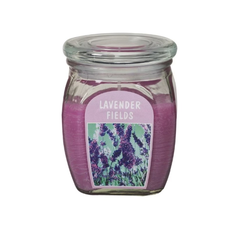 Set 4 x Lumanare Parfumata in Borcan cu Capac, Lavanda