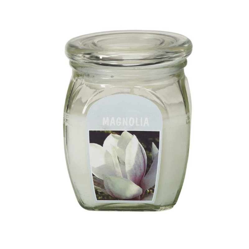 Set 4 x Lumanare Parfumata in Borcan cu Capac, Magnolie