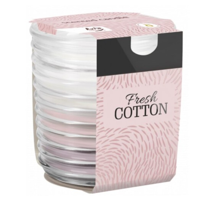 Set 4 x Lumanare Parfumata in Pahar Spirala Bumbac, 28 Ore