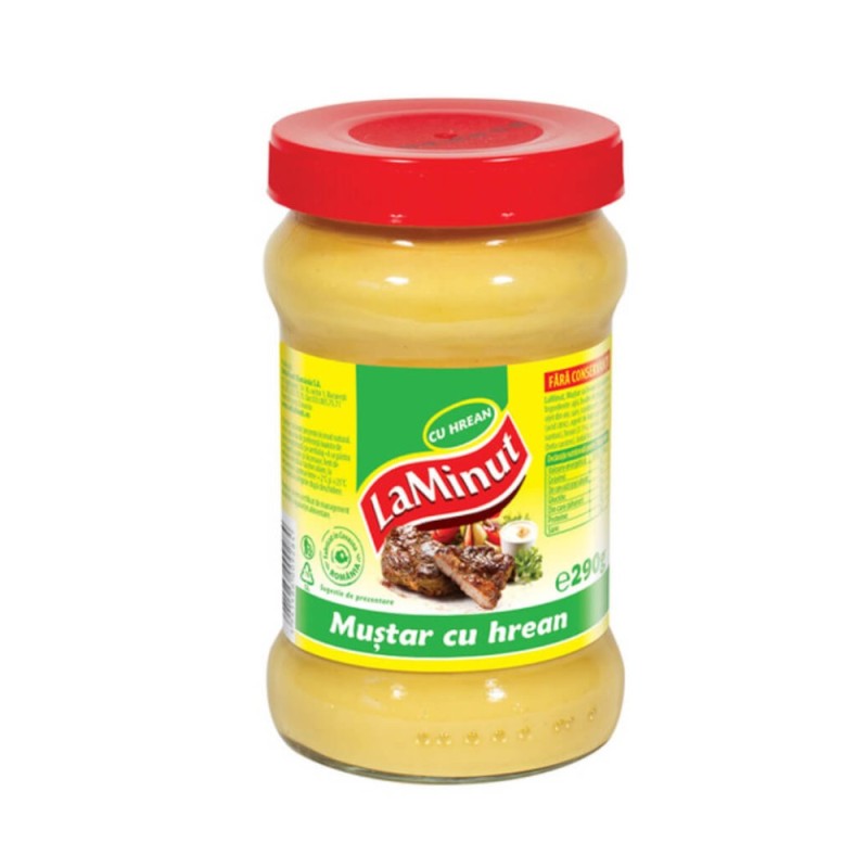 Set 4 x Mustar cu Hrean La Minut, 290 g