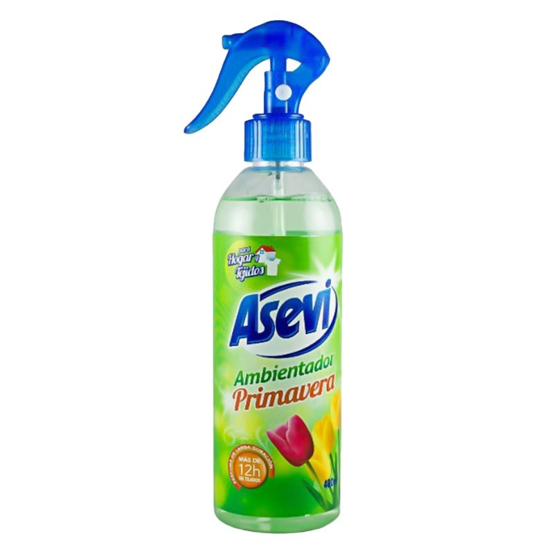 Set 4 x Odorizant Camera Asevi Primavera, cu Pulverizator 400 ml