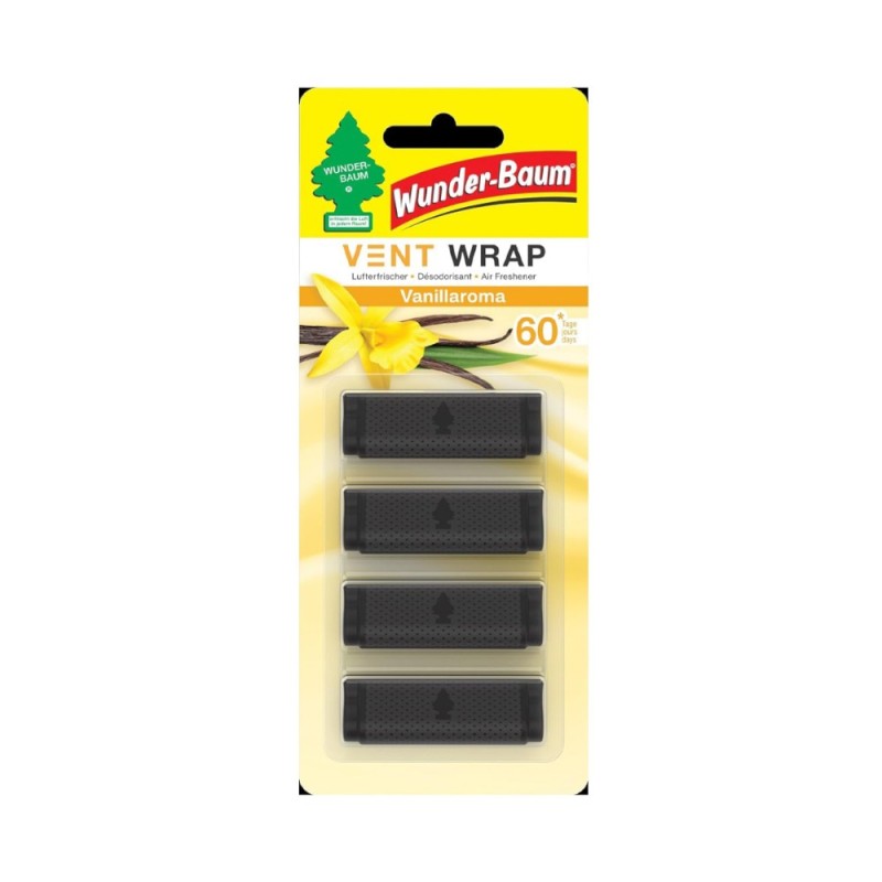 Set 4 x Odorizant Clip Ventilatie Vanilla, Wunder-Baum