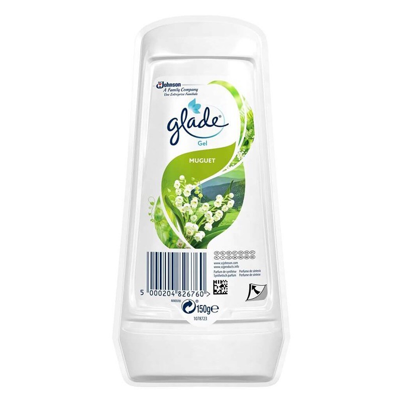 Set 4 x Odorizant de Aer pentru Camera Gel Solid Glade Muguet, Lacramioare, 150 g