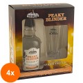 Set 4 x Pachet Gin Peaky Blinder, Spiced Dry, 40% Alcool, 0.7 l + Pahar