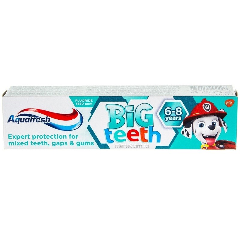 Set 4 x Pasta de Dinti Aquafresh pentru Copii Big Teeth 50 ml