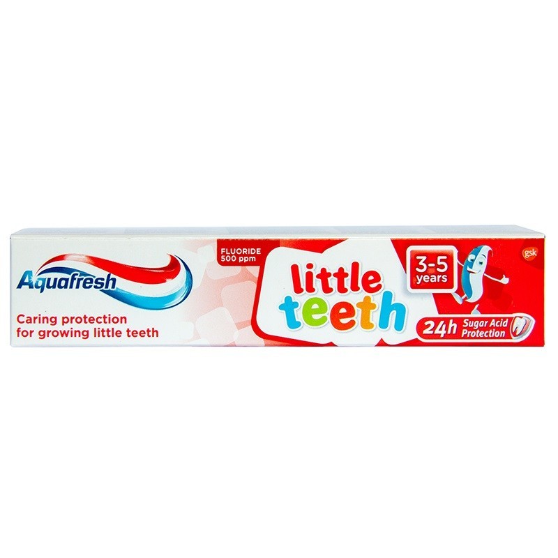 Set 4 x Pasta de Dinti Aquafresh, pentru Copii, Little Teeth, 50 ml