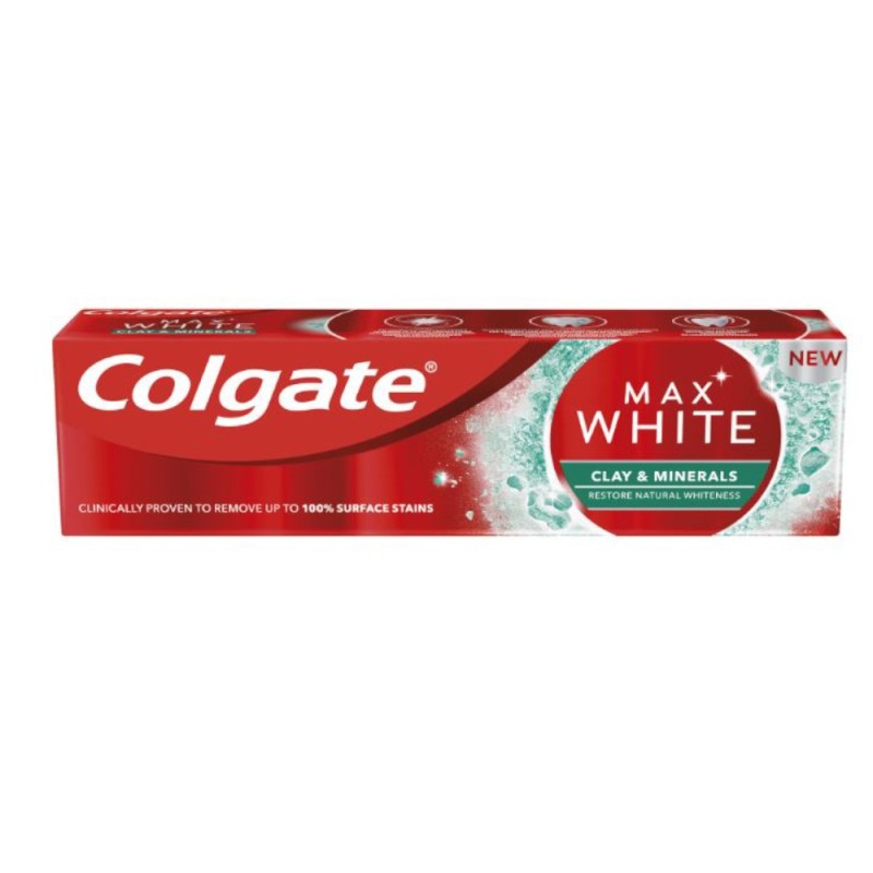 Set 4 x Pasta de Dinti Colgate Max White Clay & Minerals, 75 ml
