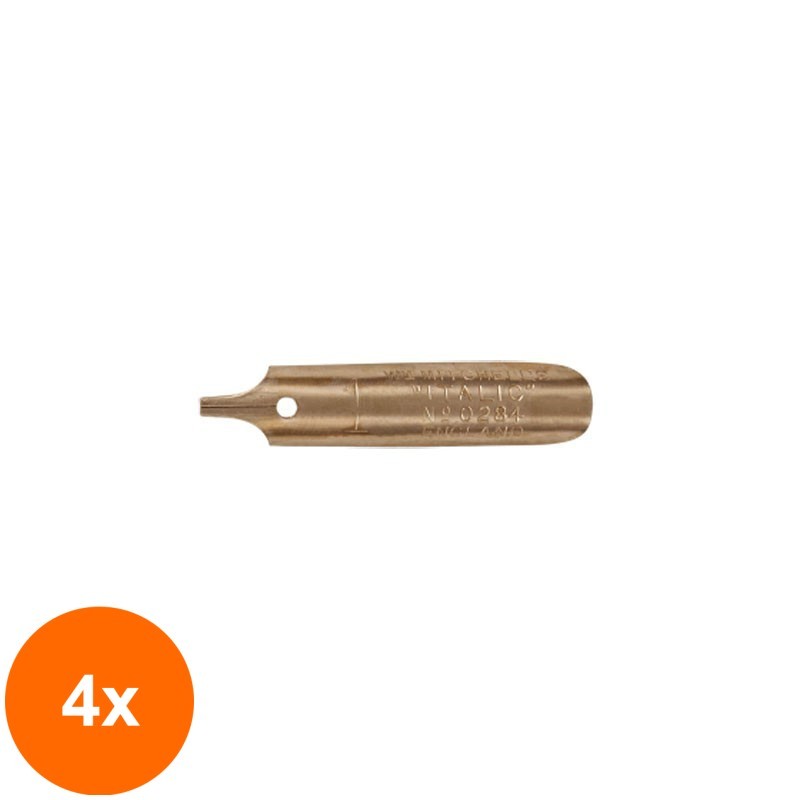 Set 4 x Penite caligrafie Italic William Mitchell - 1.25 mm - 2R